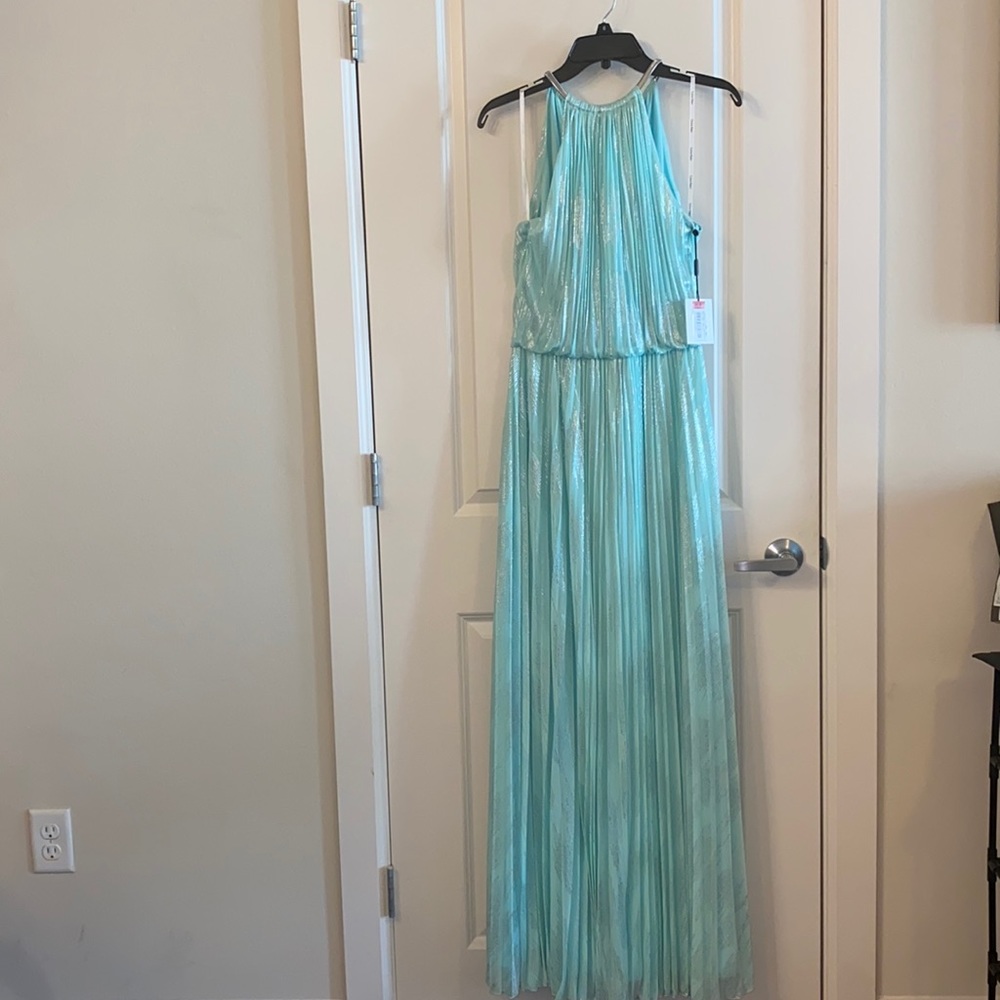 Calvin Klein Halter-Neck Gown